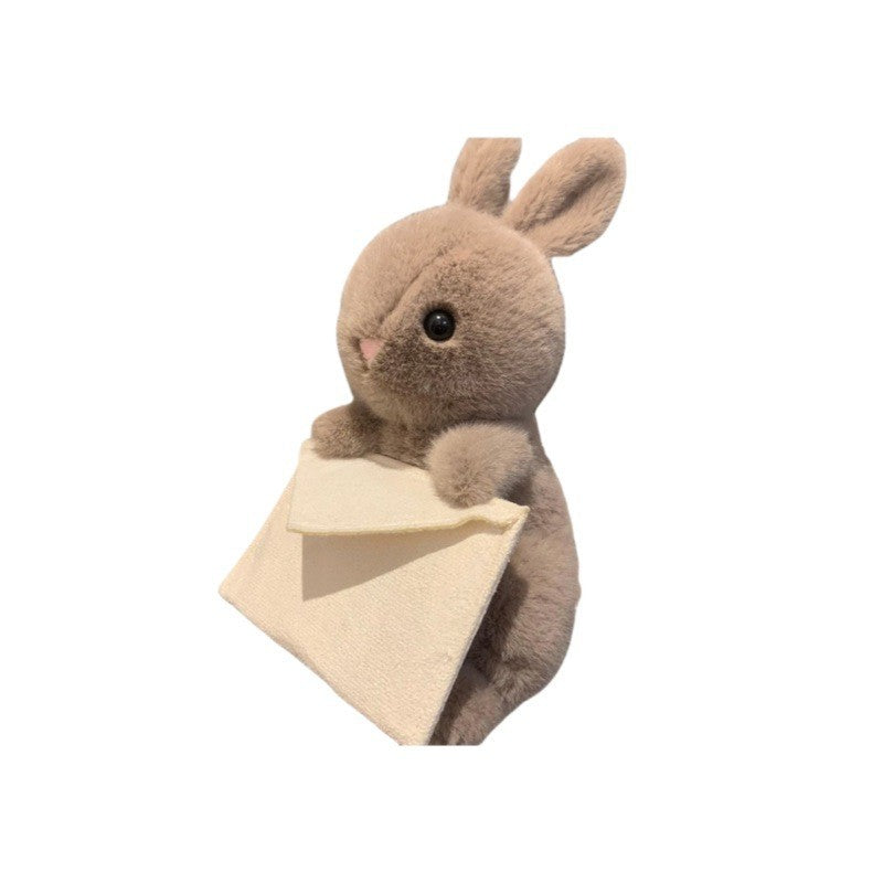 Envelope Gray Little Rabbit Doll