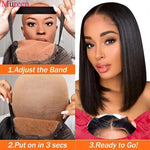 Straight Human Hair Glueless Bob Wig