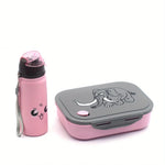 Cartoon Elephant Kids Bento Box And Water Bottle Set