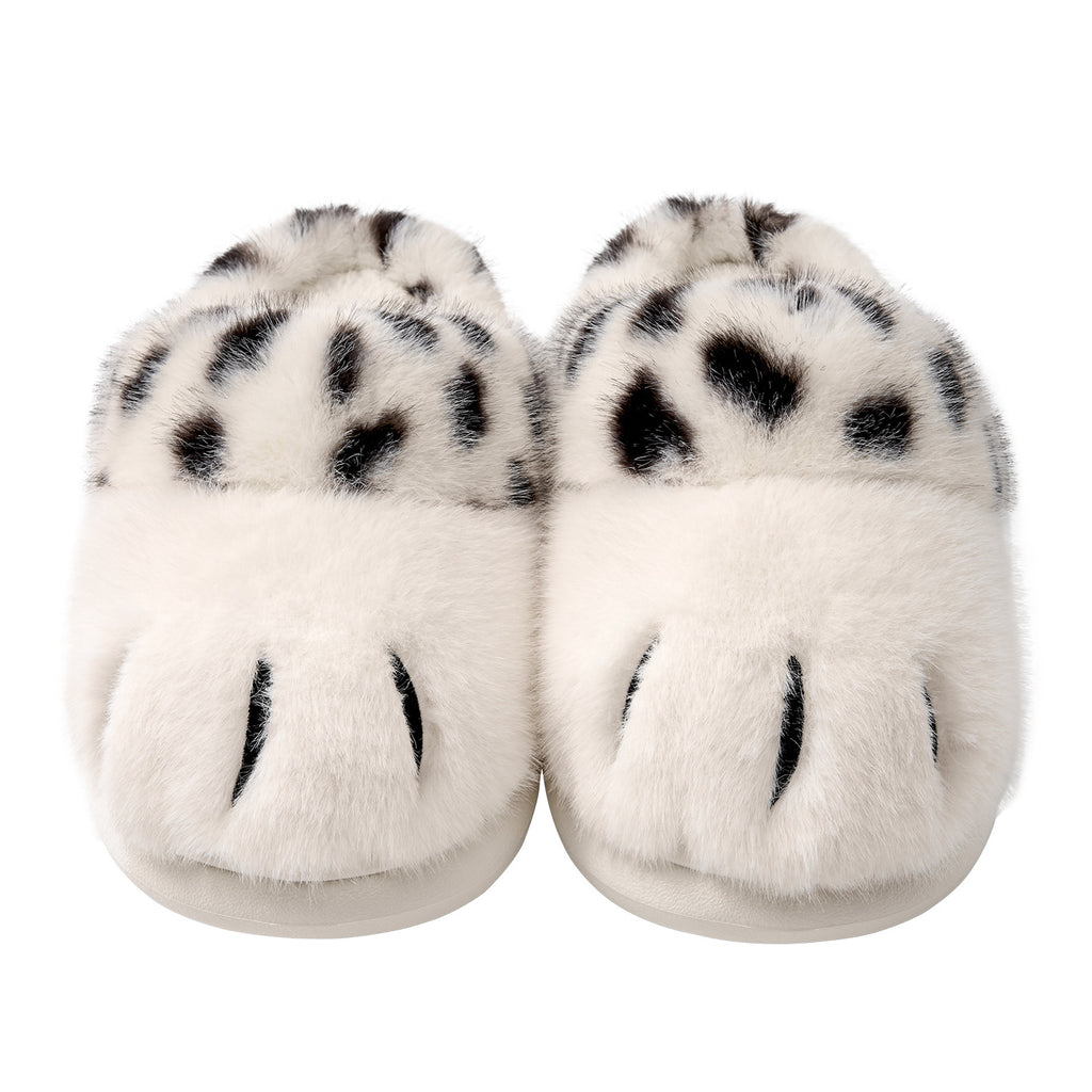Cat paw cotton slippers warm home slippers