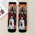 Halloween Print Mid-Calf Casual Socks