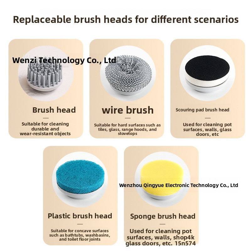 Rechargeable Electric Pot Scrubber Brush