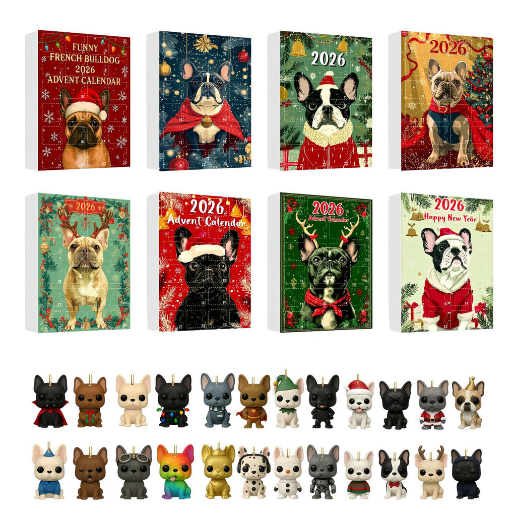 Pet dog arrives in the holiday calendar box
