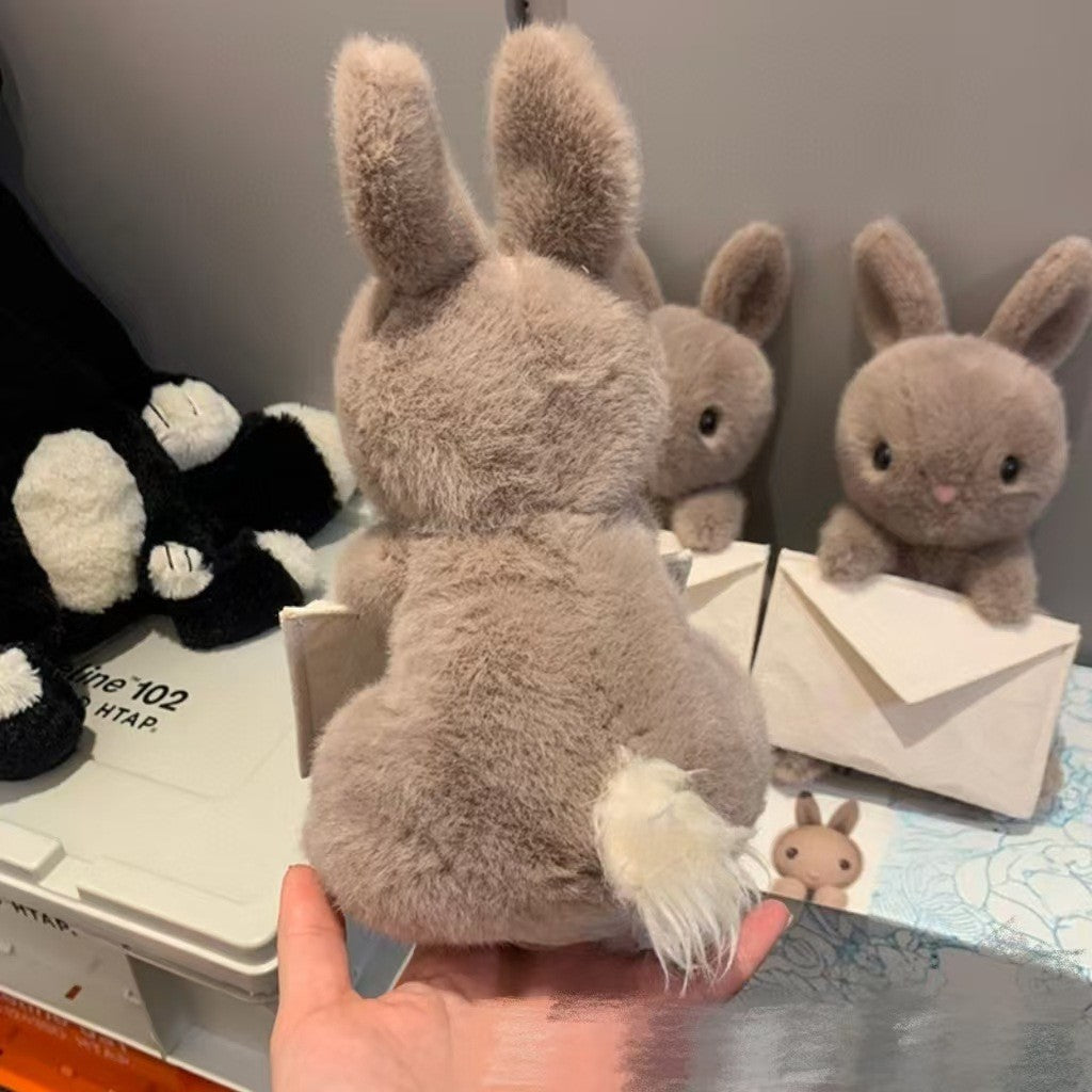 Envelope Gray Little Rabbit Doll