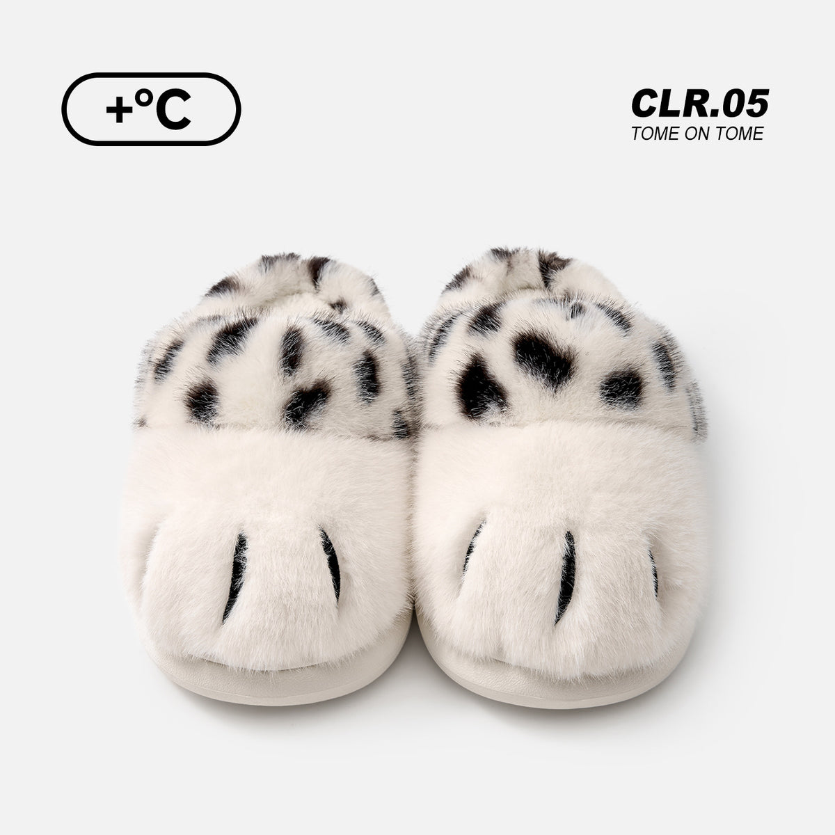Cat paw cotton slippers warm home slippers