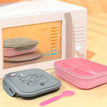 Cartoon Elephant Kids Bento Box And Water Bottle Set