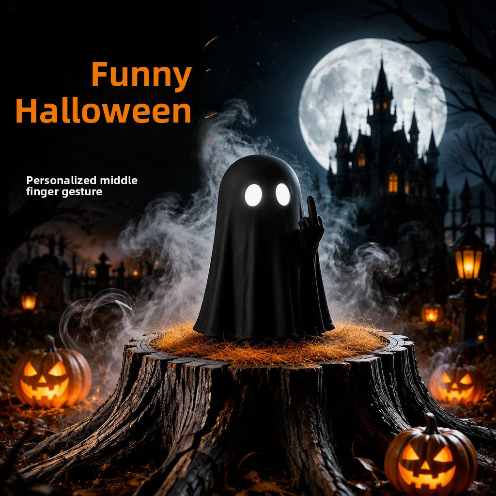 3D Printed Ghost Figurine Halloween Desktop Ornament