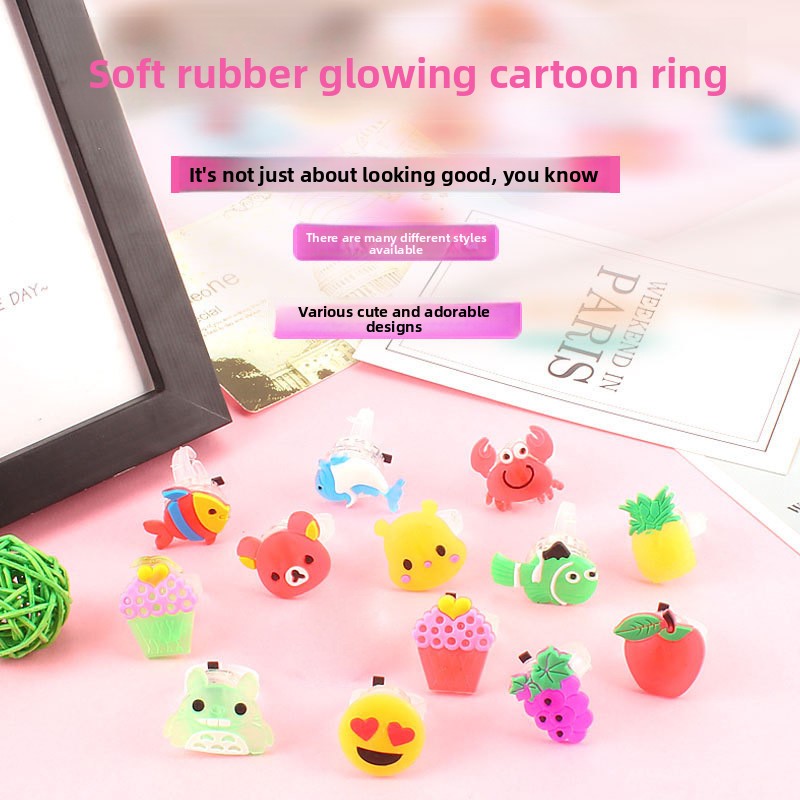 Flash Soft Rubber Ring Luminous Ring
