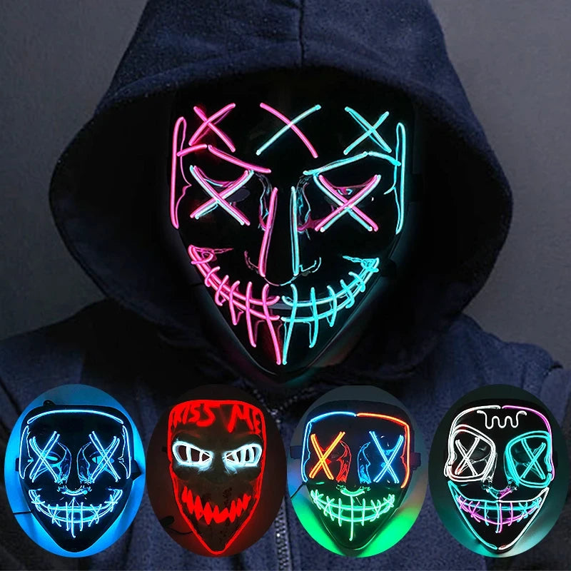 Neon LED Purge Mask