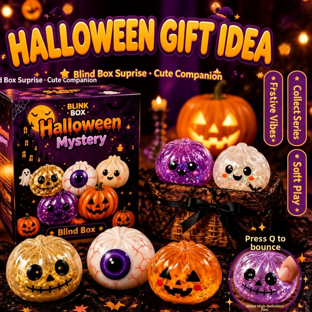 Halloween dumplings, scary buns, rebound stress-relieving toys