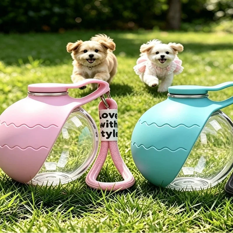 AquaPaw – Botella con cuenco de silicona para mascotas