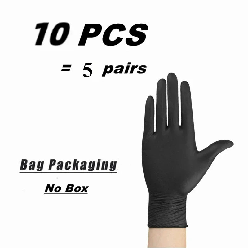 Guantes desechables de nitrilo negro – Pack