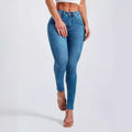 Stretch high-rise jeans