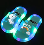 Cartoon Unicorn Kids Slippers