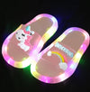 Cartoon Unicorn Kids Slippers