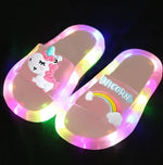 Cartoon Unicorn Kids Slippers