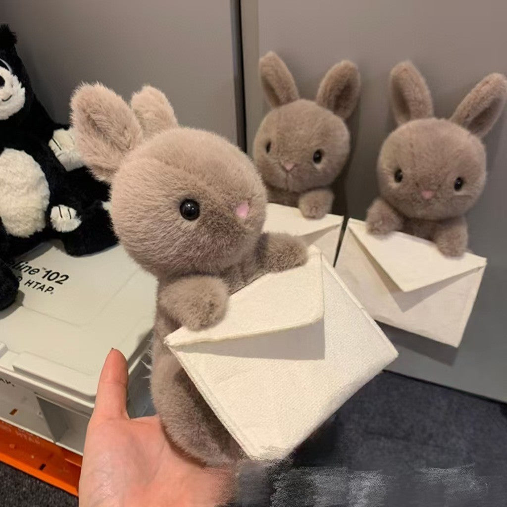 Envelope Gray Little Rabbit Doll