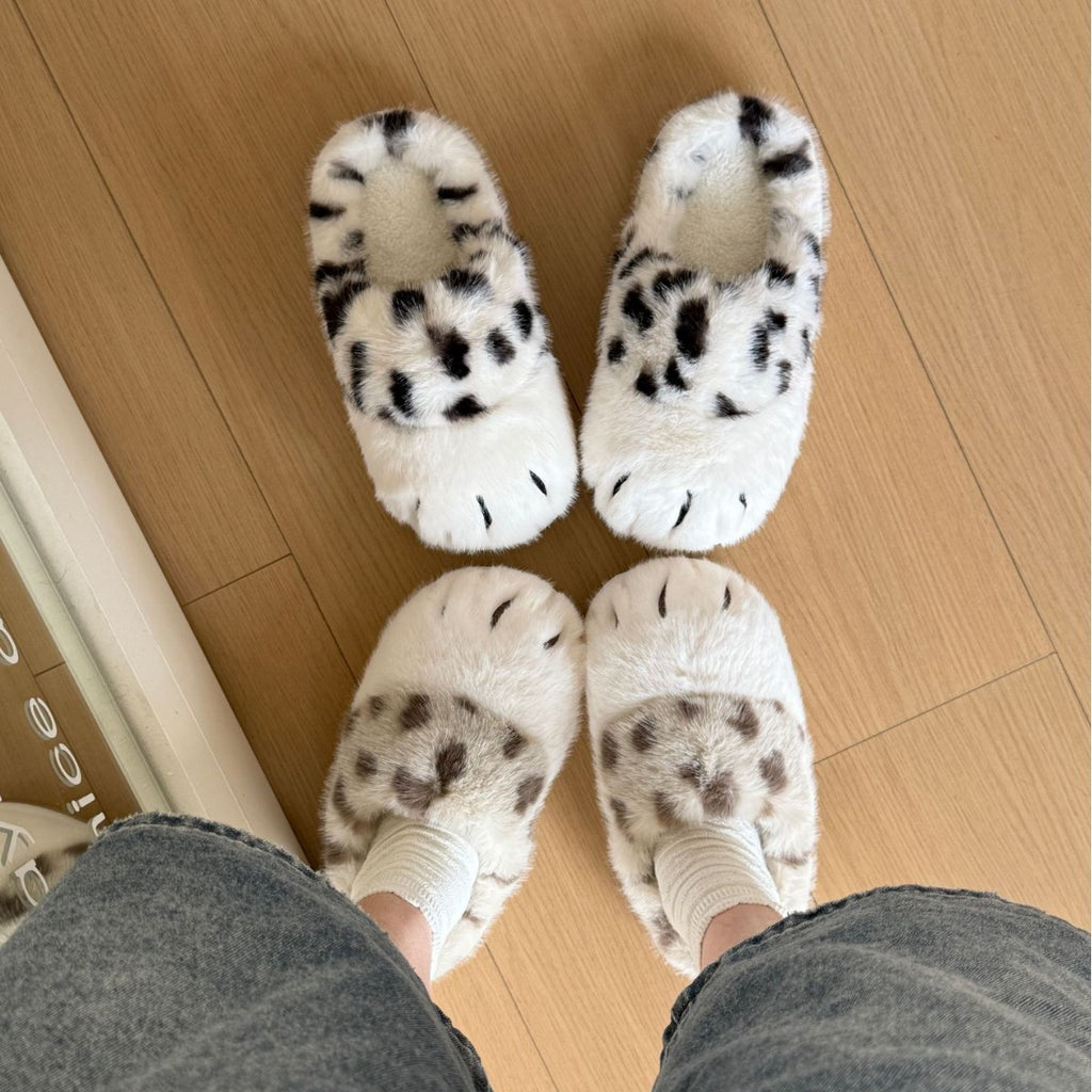 Cat paw cotton slippers warm home slippers